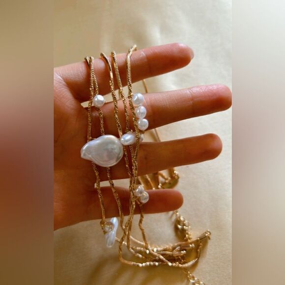 bohemian necklace A485 - Picture 3 of 3